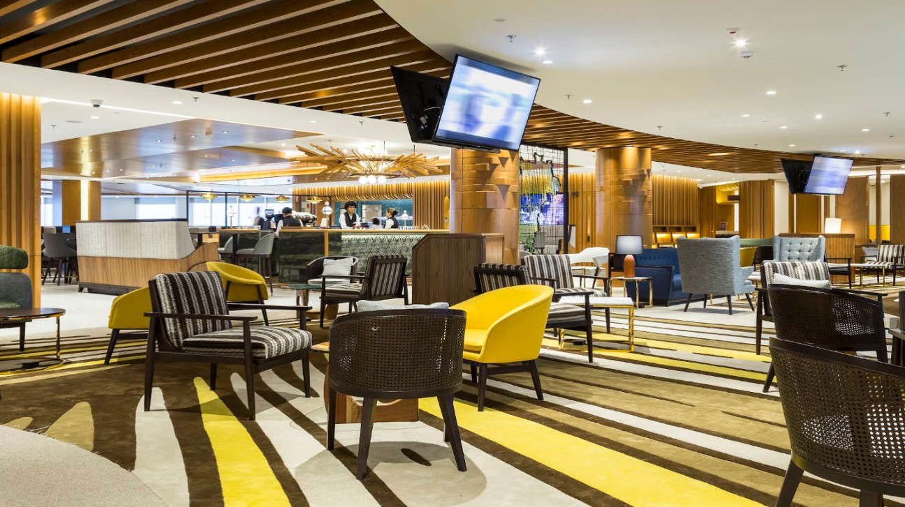 Imagem de uma sala VIP no Galeão