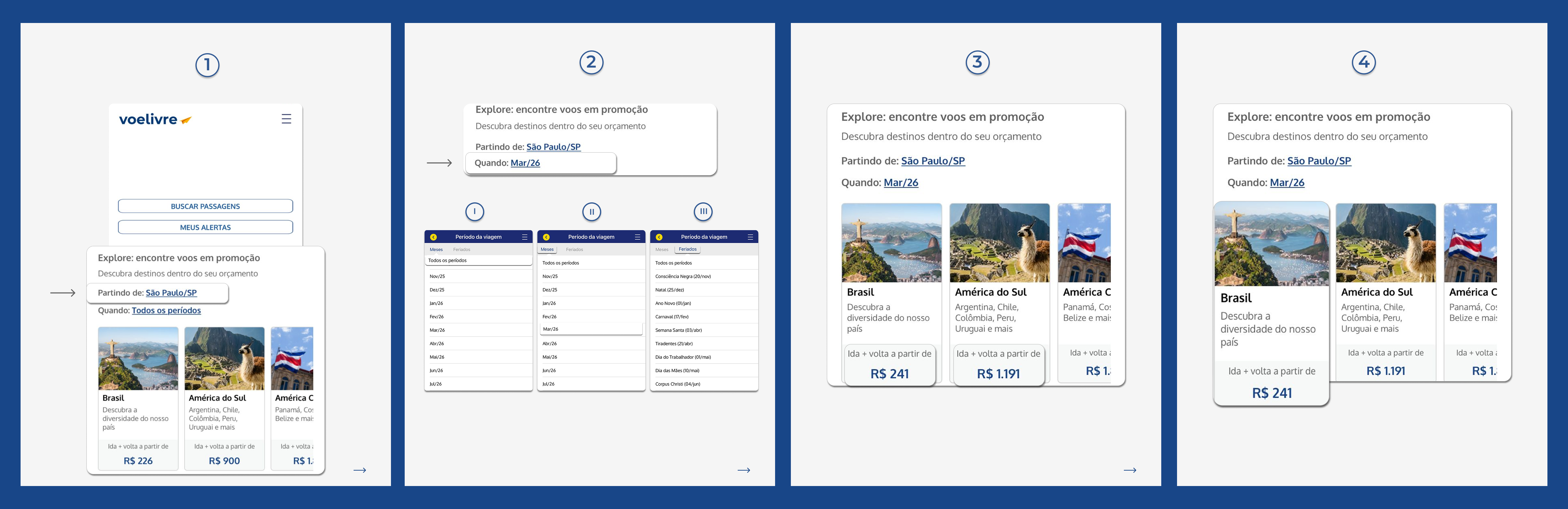 Passo a passo de como usar o Explore do Voelivre com telas do app