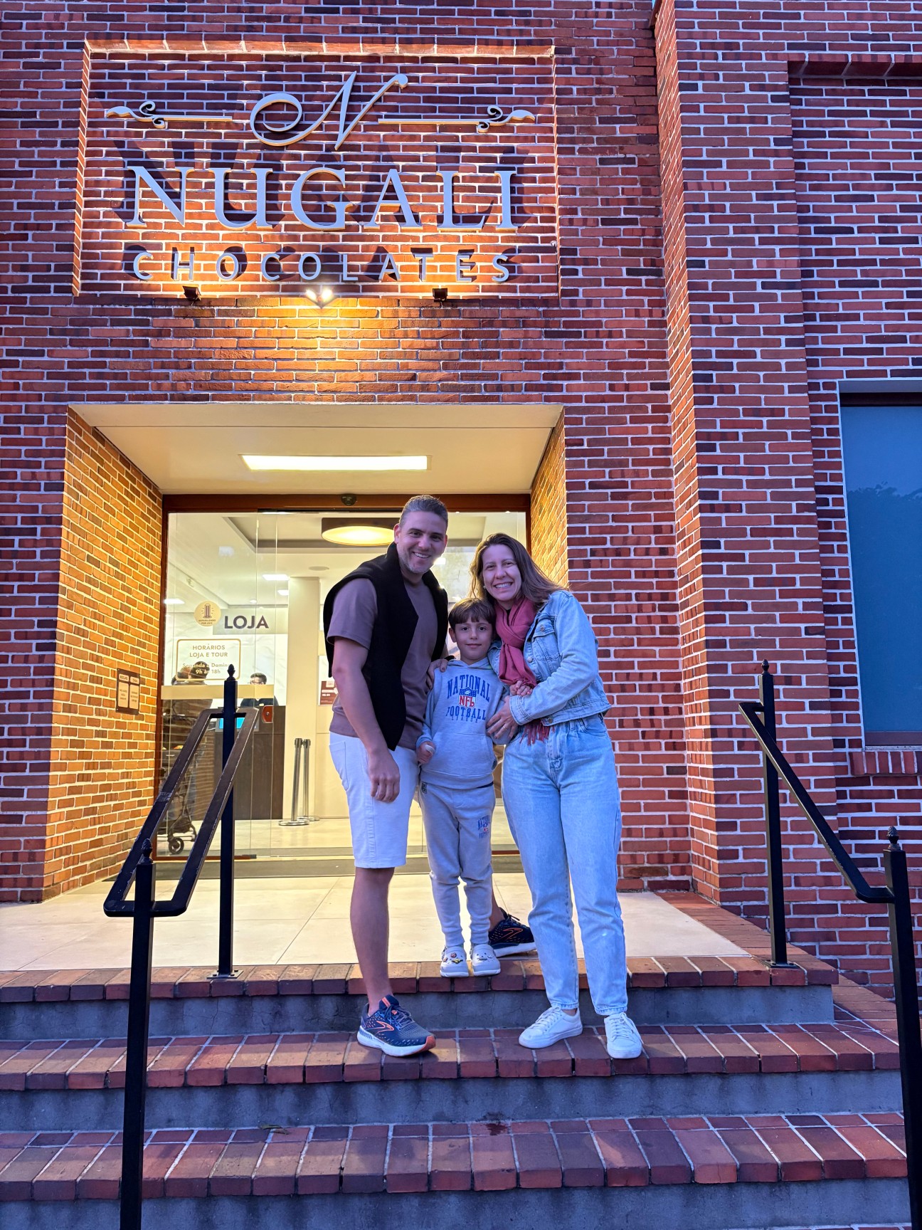 Imagem da entrada da Fabrica de chocolate da Nugali em Pomerode-SC